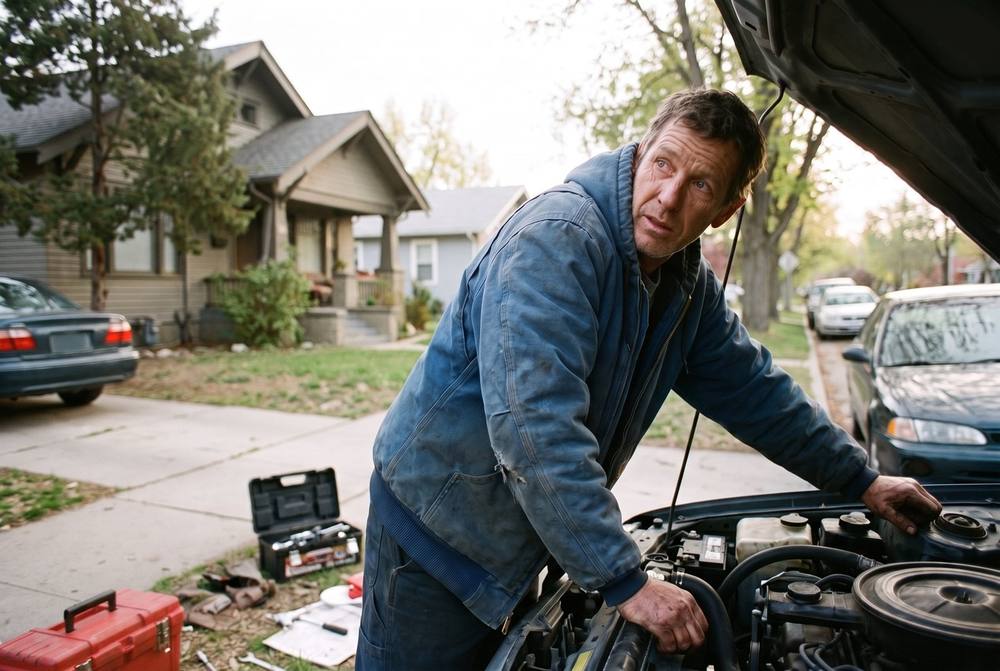 Diagnostic visit in driveway